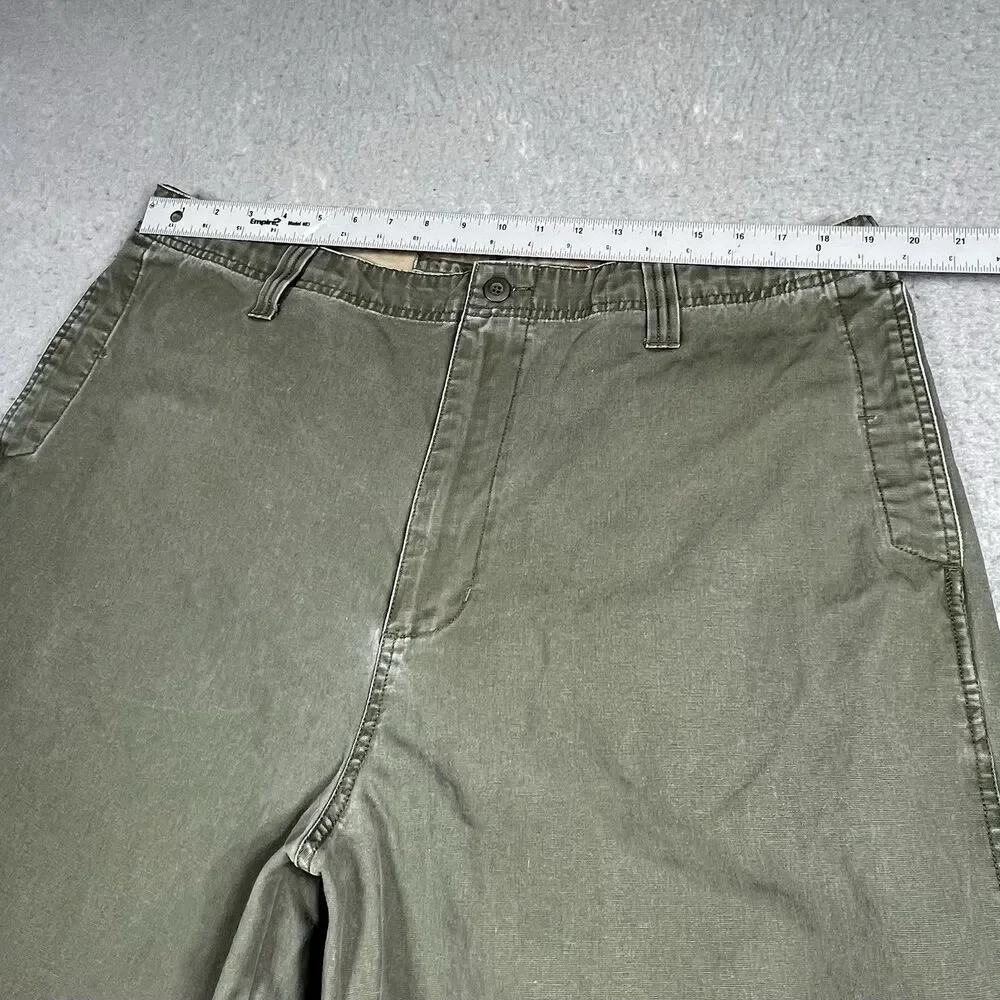 Vintage Old Navy Khakis Pants Mens 40 Green Cotton Straight Leg Pockets